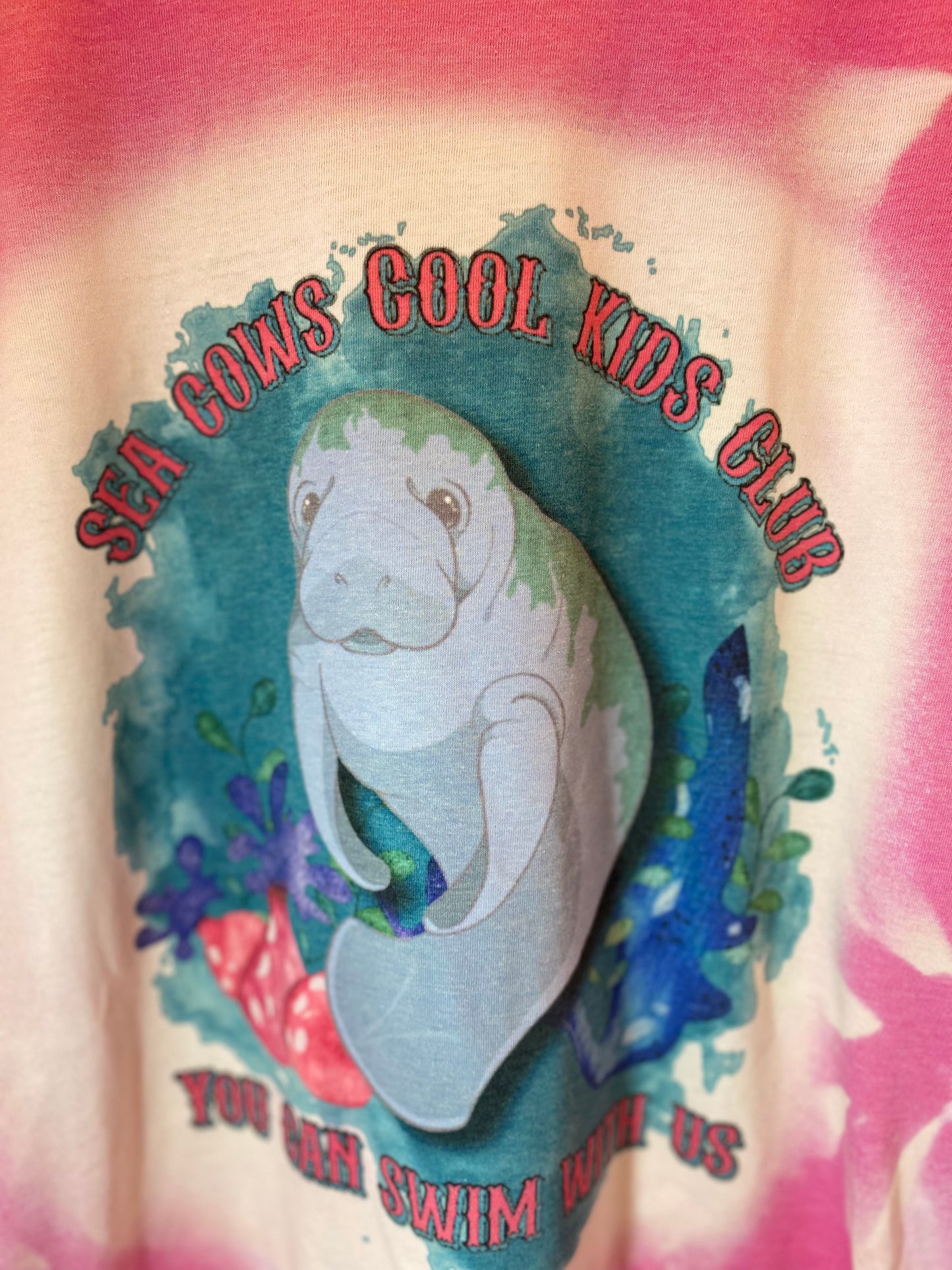 Sea Cows Cool Kids Club T-shirt - Pink