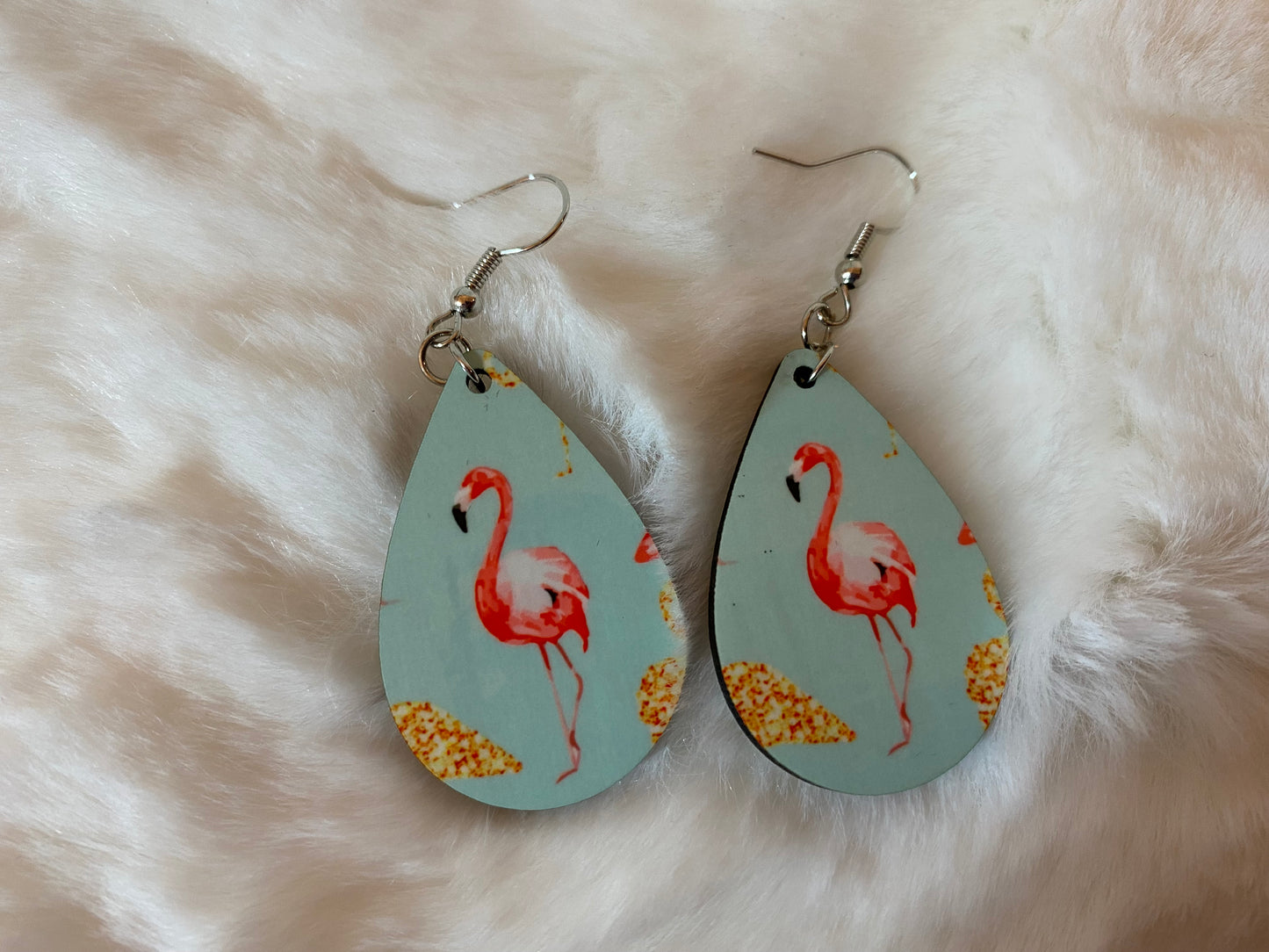 Flamingo Teardrop earrings